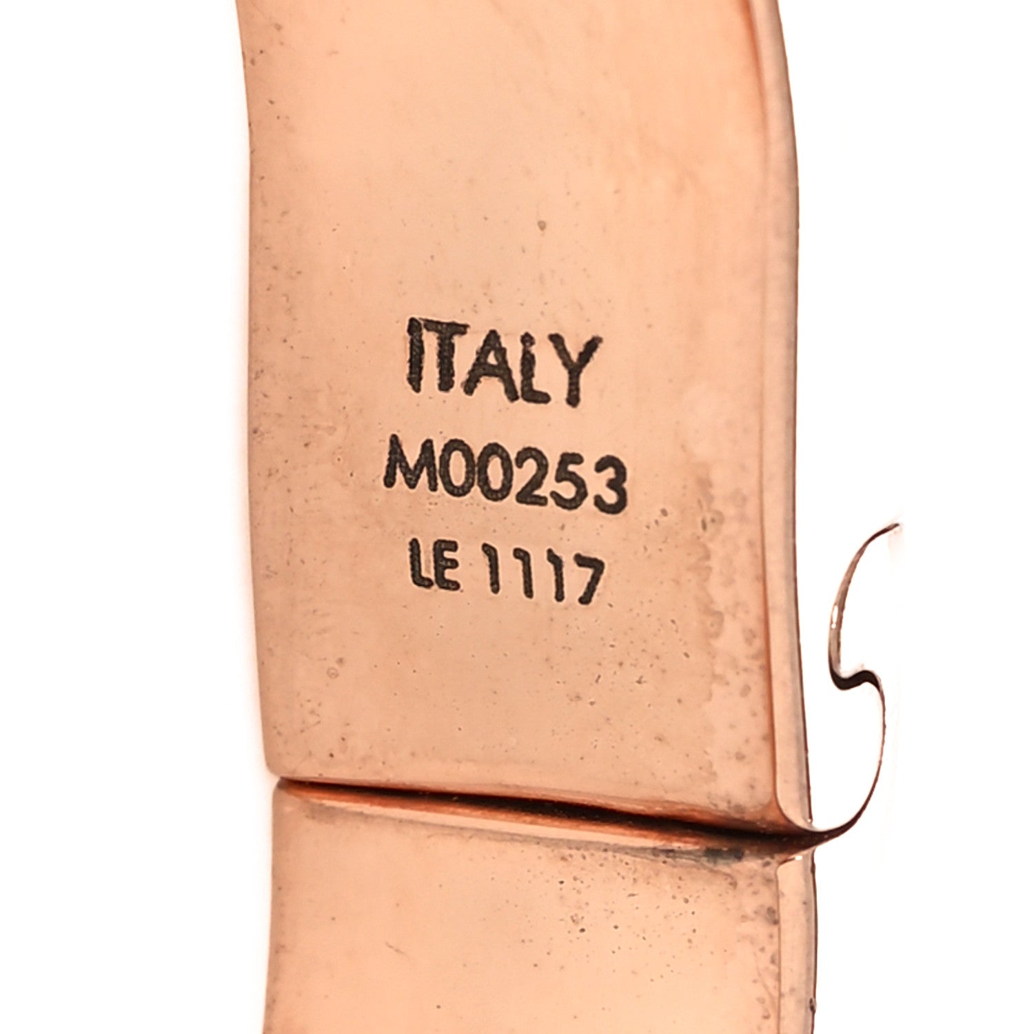 Louis Vuitton Brass Monogram Nanogram Cuff S Pink Gold 5 of 6
