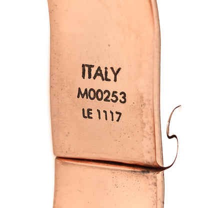 Louis Vuitton Brass Monogram Nanogram Cuff S Pink Gold 5 of 6
