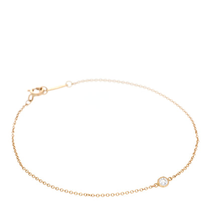 Tiffany 18K Yellow Gold Diamond .08ct Elsa Peretti Diamonds By The Yard Bracelet 1 of 5