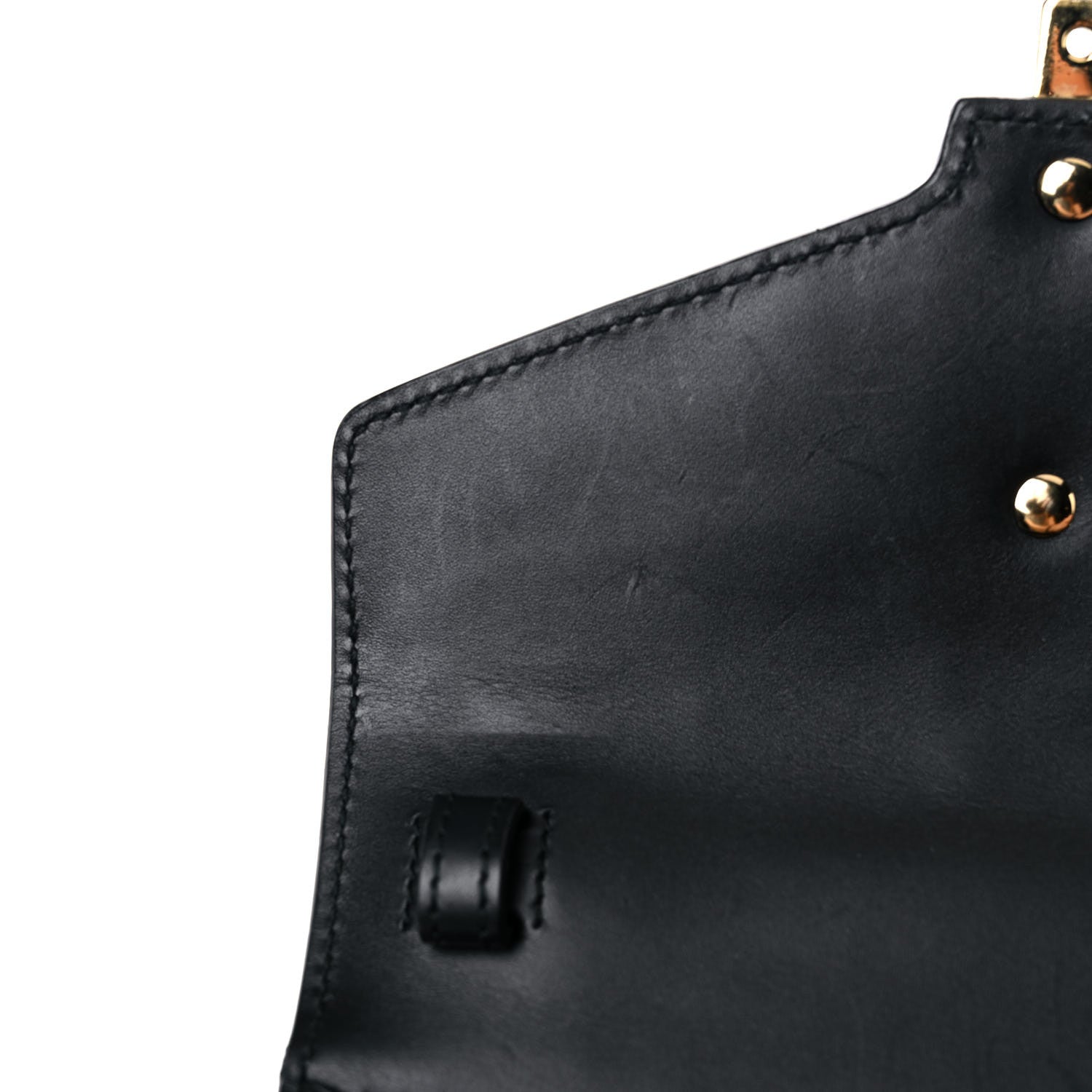 Gucci Calfskin Mini Sylvie Top Handle Bag Black 10 of 21