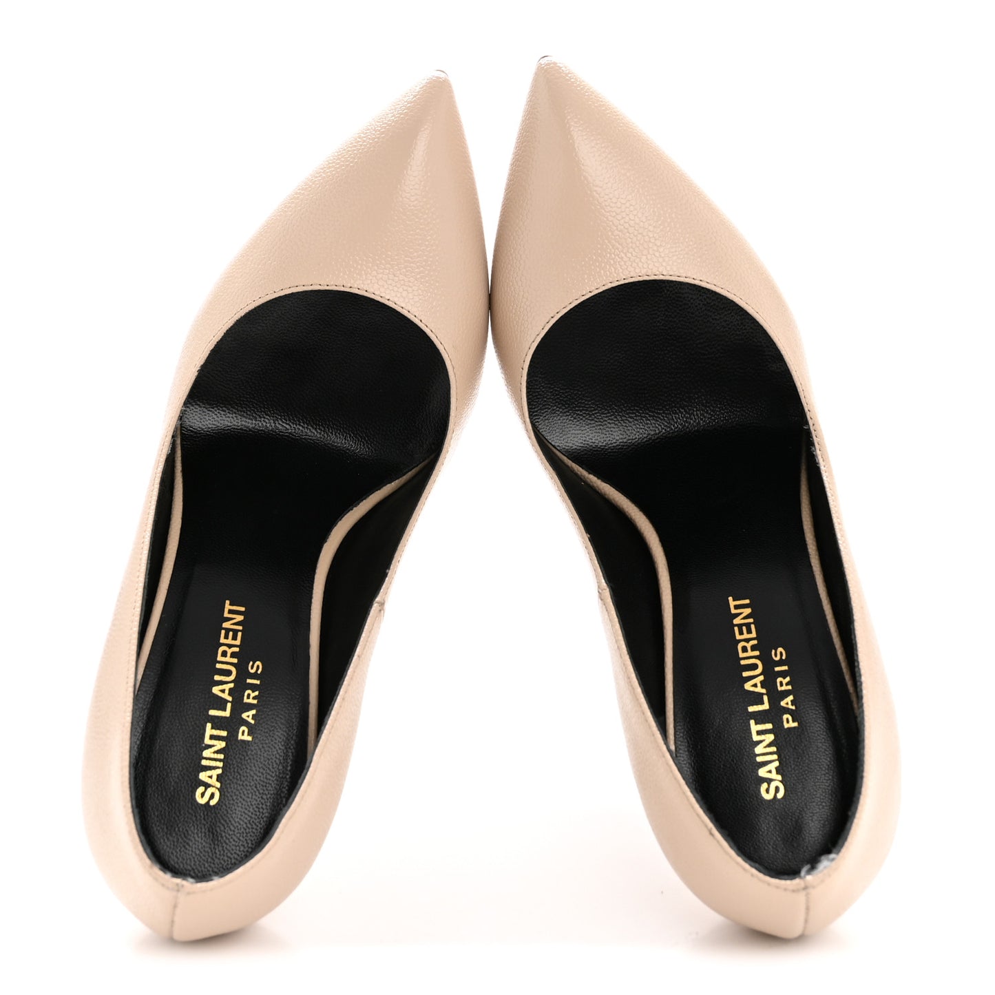 Pebbled Patent Calfskin Janis 105 Platform Pumps 37 Nude