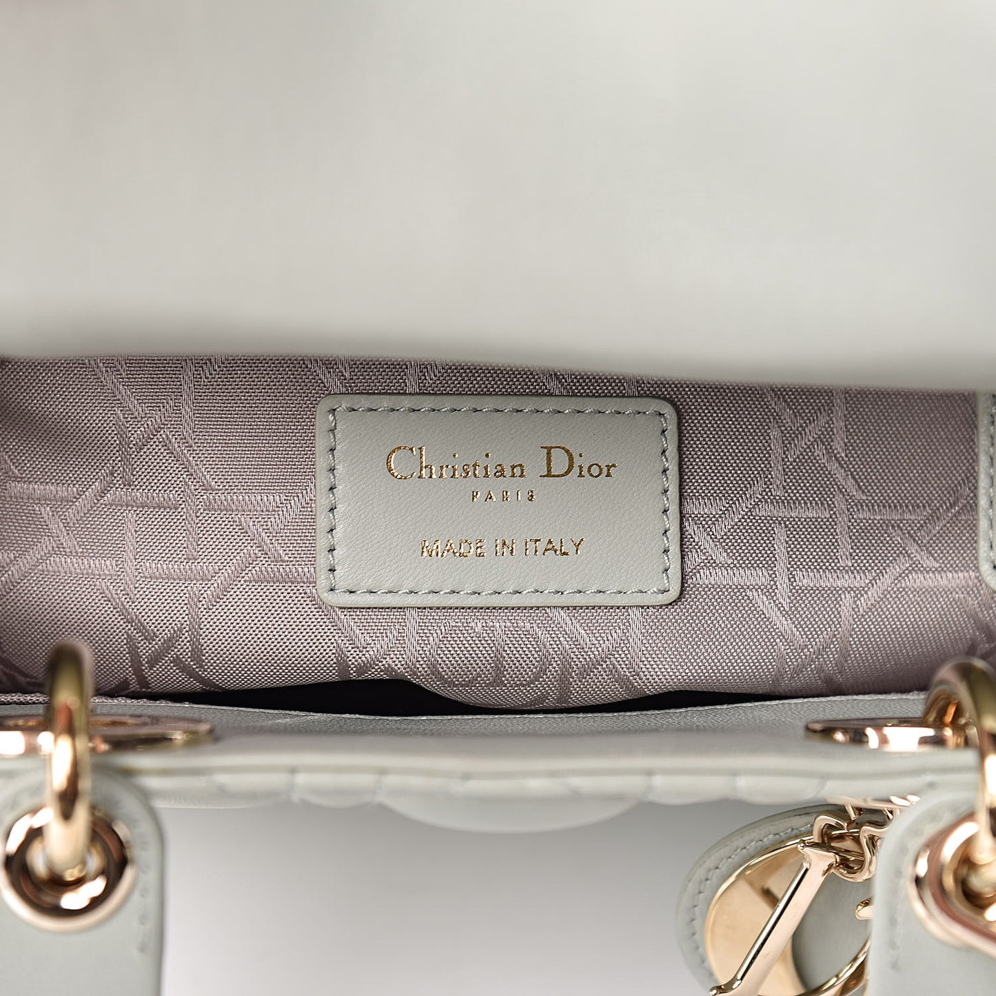 Lambskin Cannage Small My Lady Dior Pistachio