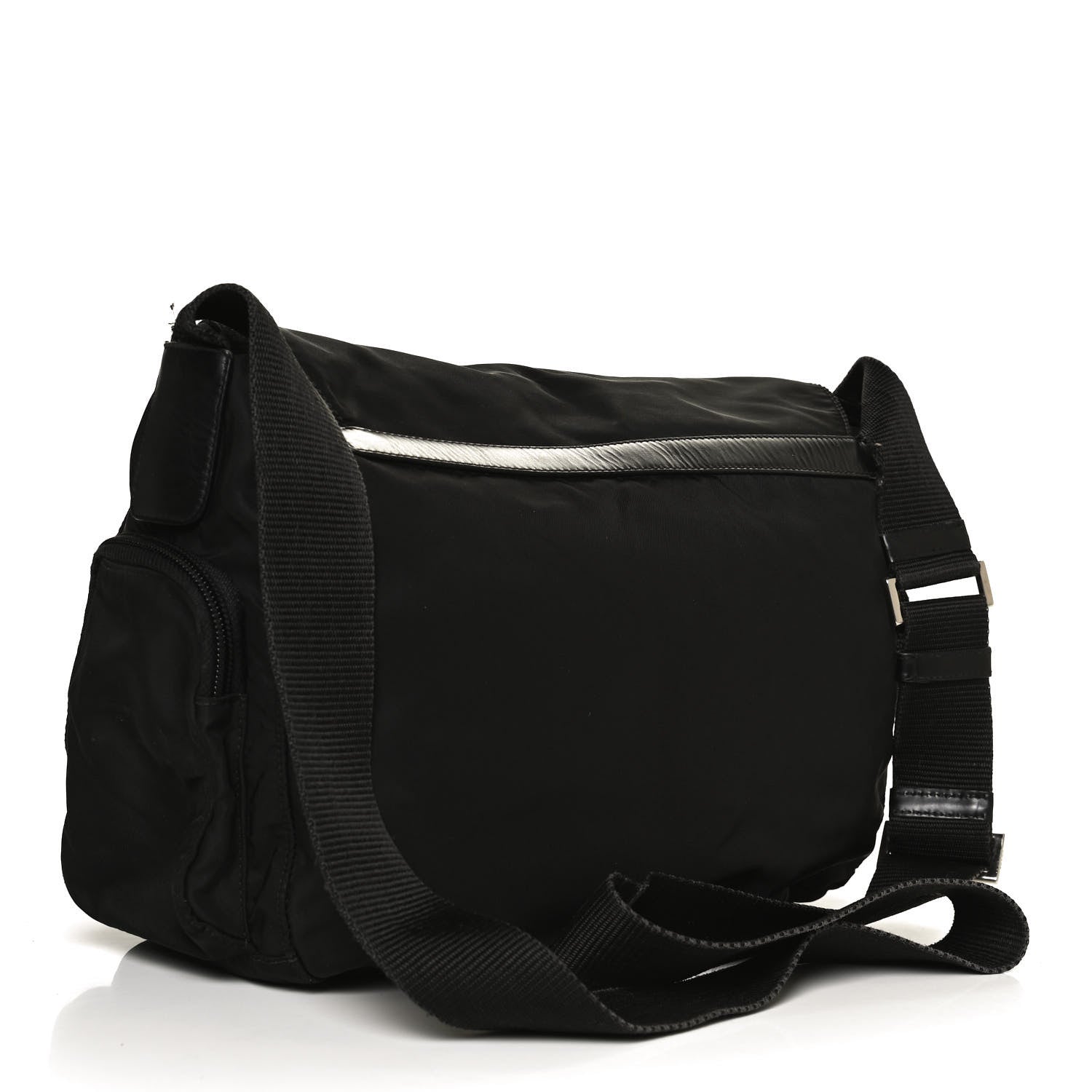 Prada Tessuto Nylon Vela Messenger Bag Black 3 of 13