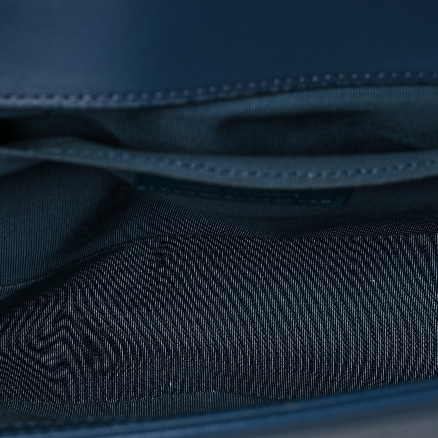 Lambskin Quilted Medium Boy Flap Blue