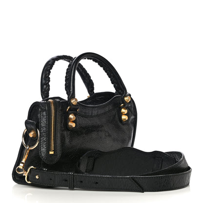 Balenciaga Agneau Giant 12 Gold Hardware Mini City Black 2 of 12