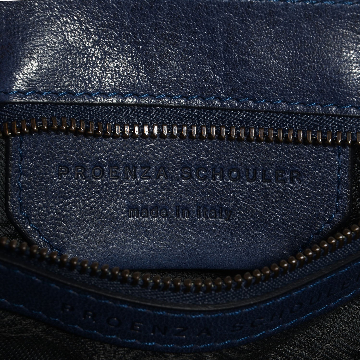 Proenza Schouler Lux Leather PS1 Pochette Clutch Midnight 7 of 10