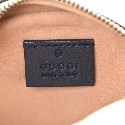 Gucci Azalea Calfskin Matelasse Diagonal Mini Torchon GG Marmont Round Shoulder Bag Mystic White Blue Agata 6 of 9