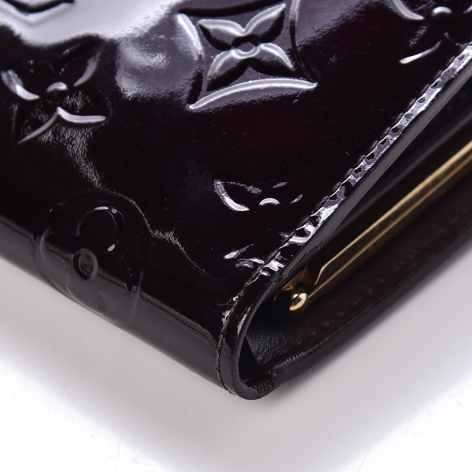 Louis Vuitton Vernis French Purse Wallet Amarante 7 of 9