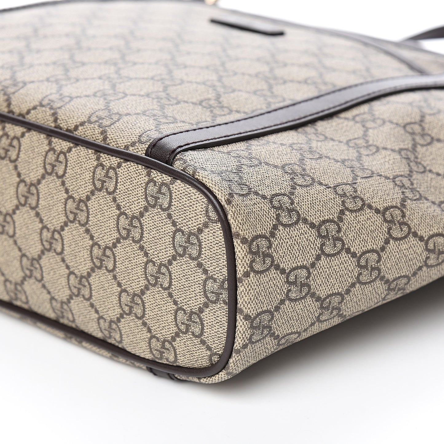 GG Supreme Monogram Medium Joy Tote Dark Brown