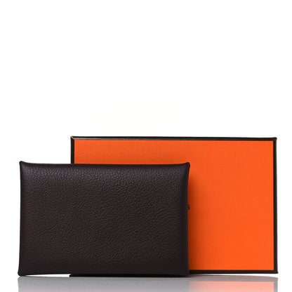 Hermes Evercolor Verso Calvi Card Case Rouge Sellier Rouge H 8 of 8