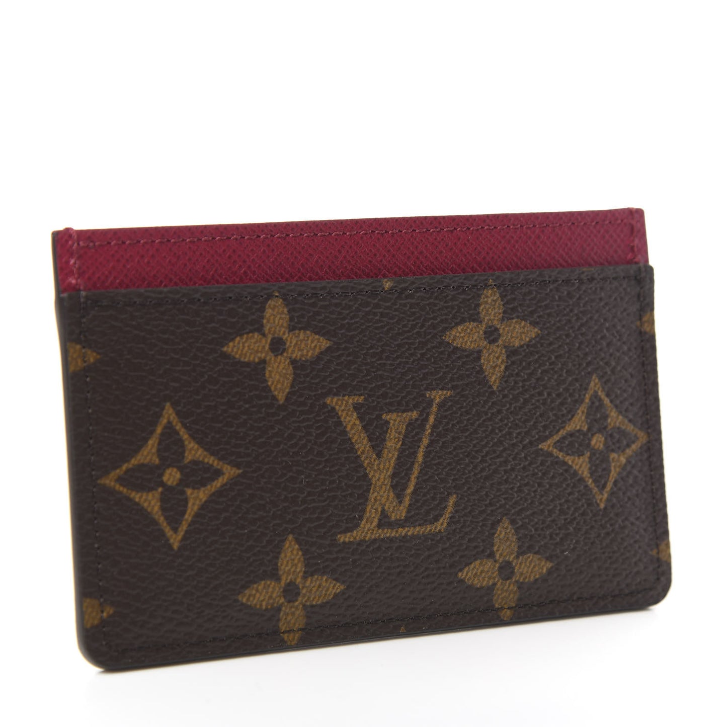 Monogram Card Holder Fuchsia