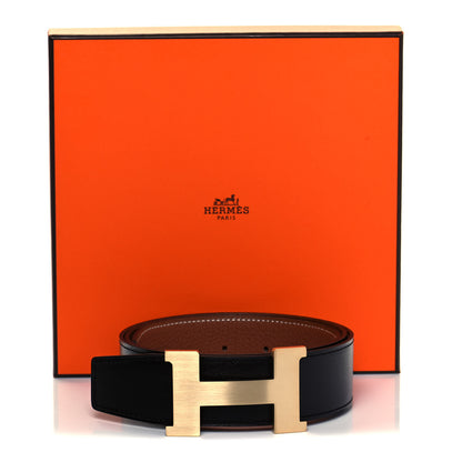 Hermes Swift Togo 42mm Constance H Belt 95 Black Gold 5 of 5