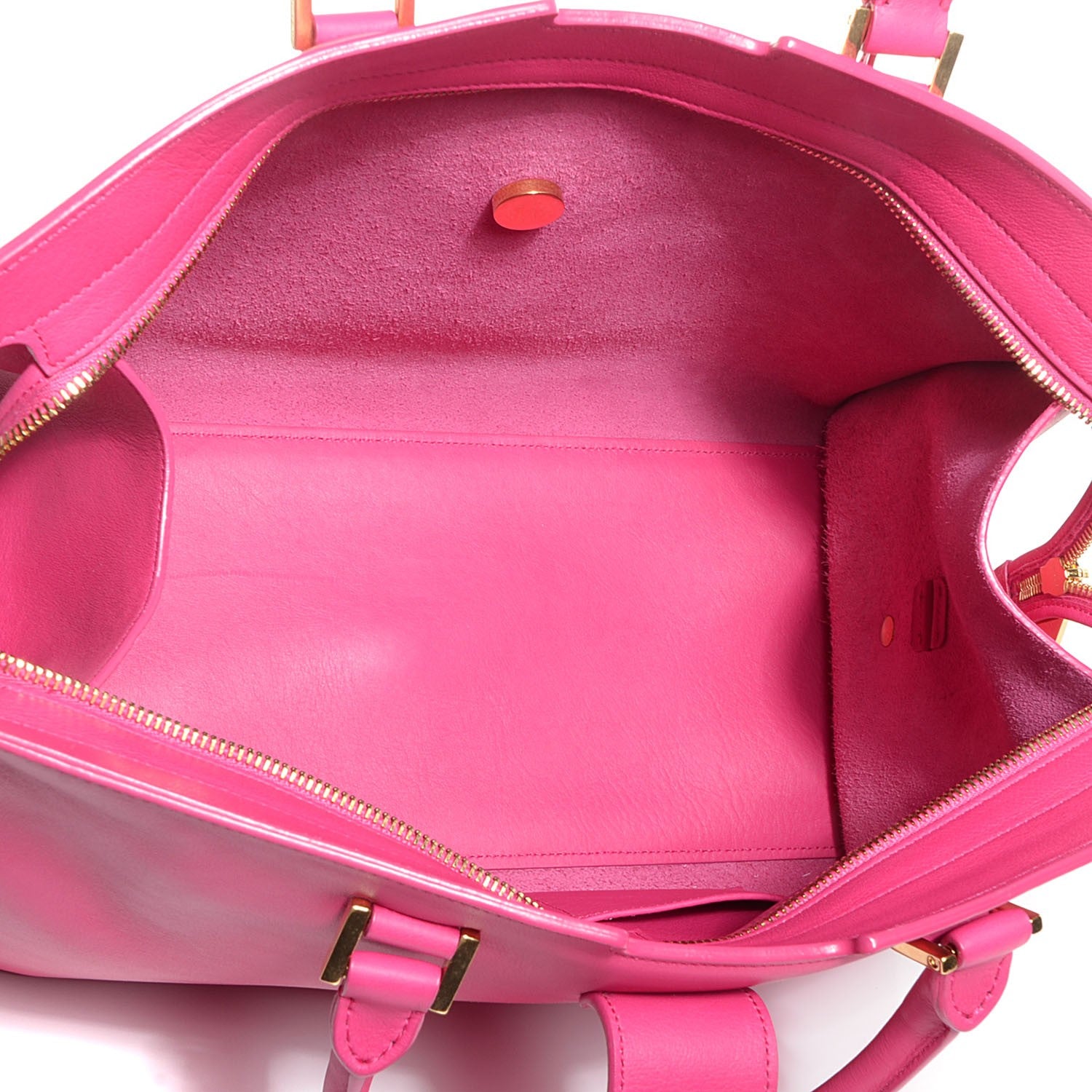 Saint Laurent Calfskin Medium Classic Y Cabas Fuchsia 5 of 8