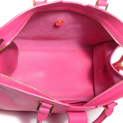 Saint Laurent Calfskin Medium Classic Y Cabas Fuchsia 5 of 8