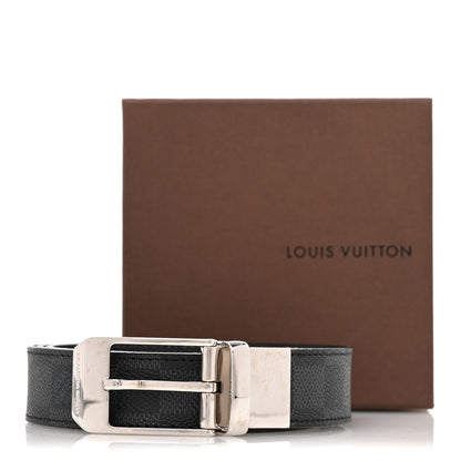 Louis Vuitton Damier Graphite Calfskin Belt 90 36 Black 8 of 8