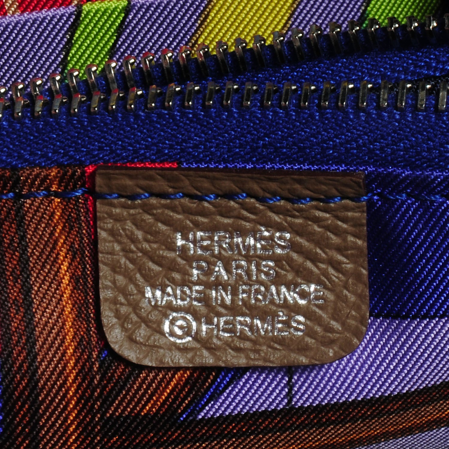 Hermes Epsom Silk'in Compact Wallet Etoupe 9 of 10