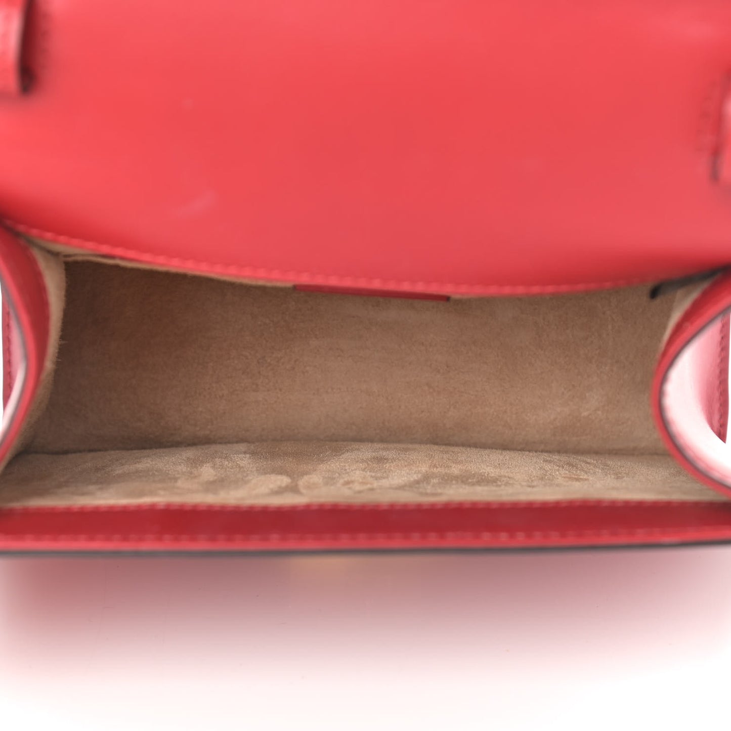 Calfskin Mini Sylvie Top Handle Bag Hibiscus Red