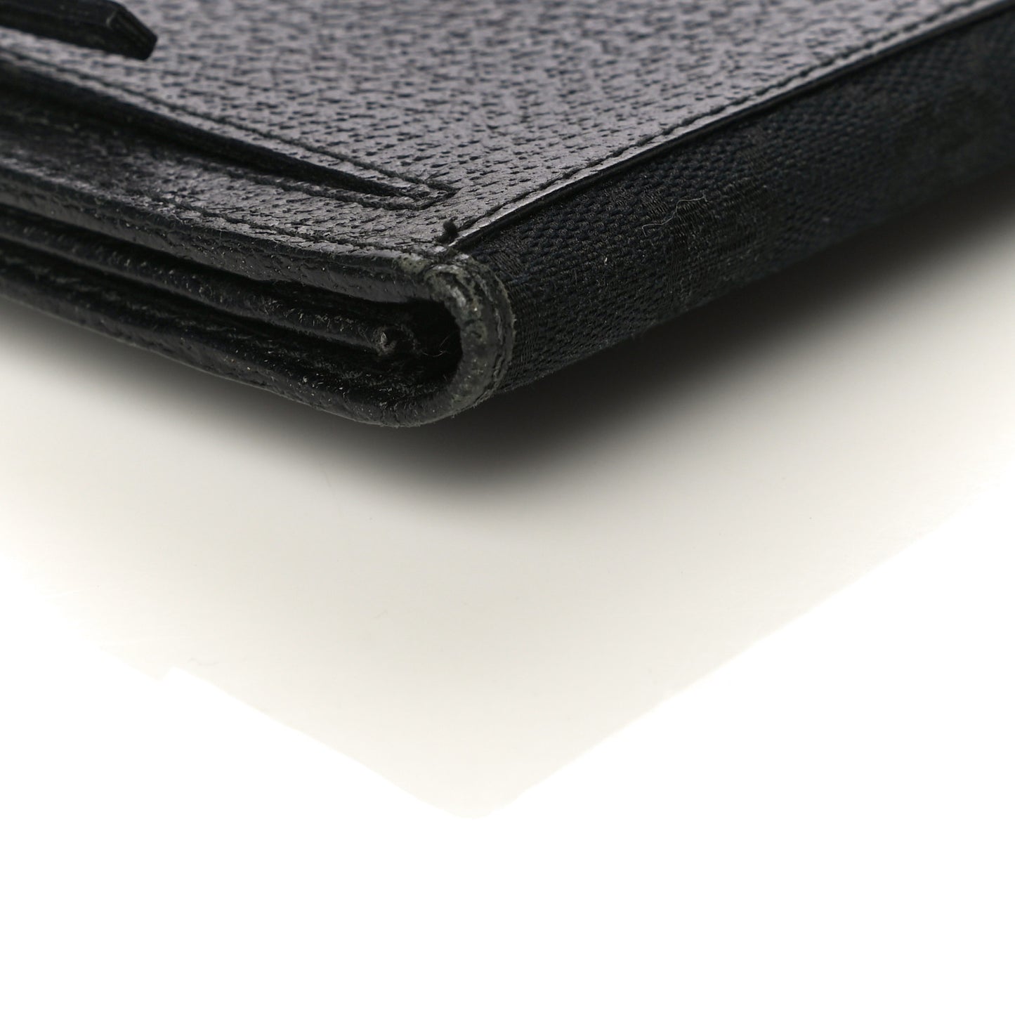 Monogram Grained Calfskin Ladies Web Continental Wallet Black