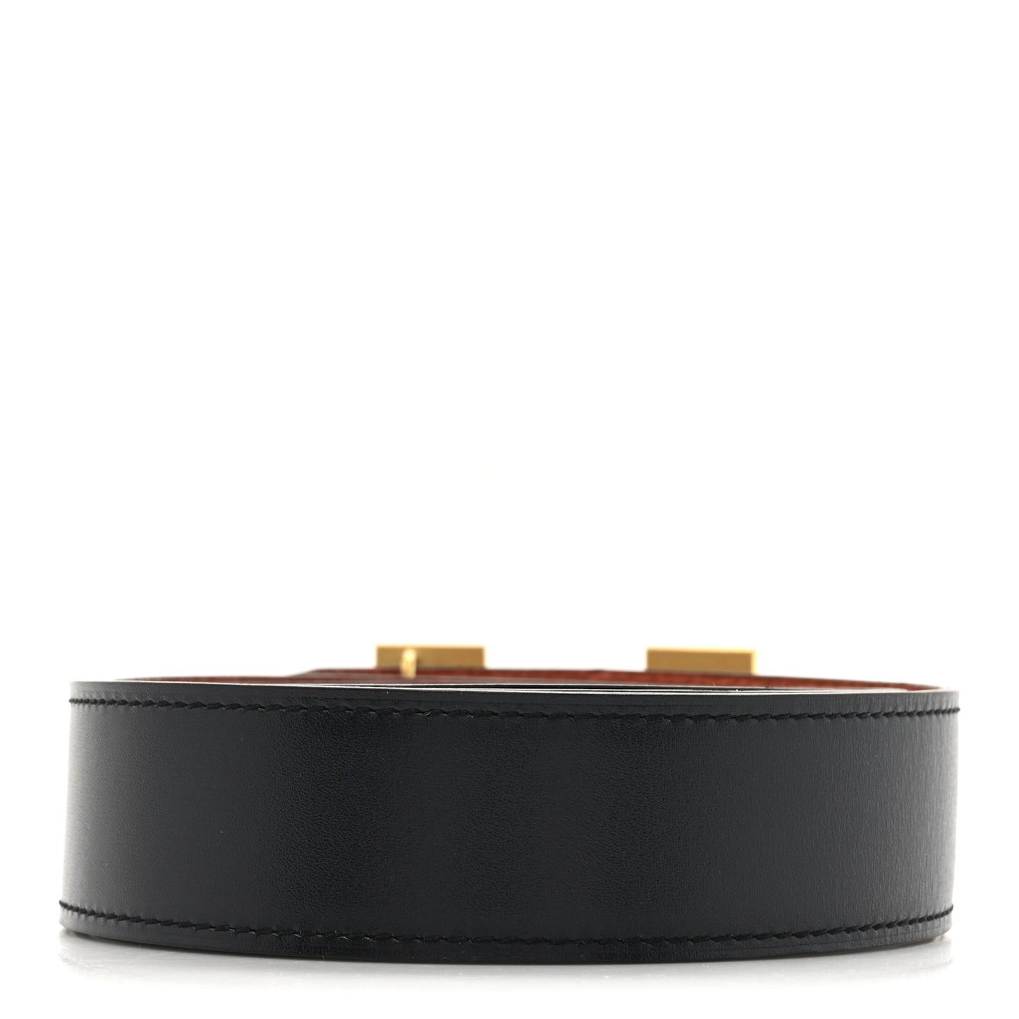 Box Togo 32mm Guilloche H Belt 105 42 Bleu Indigo Terre Baute