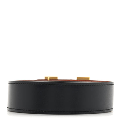 Hermes Box Togo 32mm Guilloche H Belt 105 42 Bleu Indigo Terre Baute 2 of 6