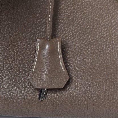 Hermes Taurillon Clemence Birkin 30 Etoupe 14 of 31