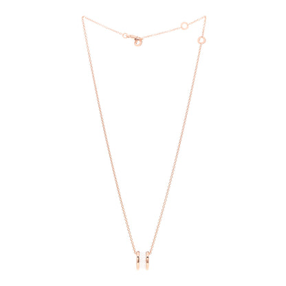 Bulgari 18K Rose Gold White Ceramic B.Zero1 Pendant Necklace 3 of 5