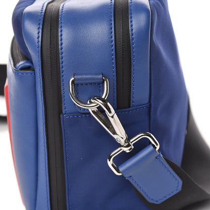 Fendi Nylon Vitello Century Vocabulary Camera Bag Blue Cobalto Blue Neon Sunflower 9 of 12