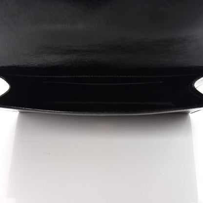 Saint Laurent Textured Patent Monogram Large Belle De Jour Clutch Black 5 of 9