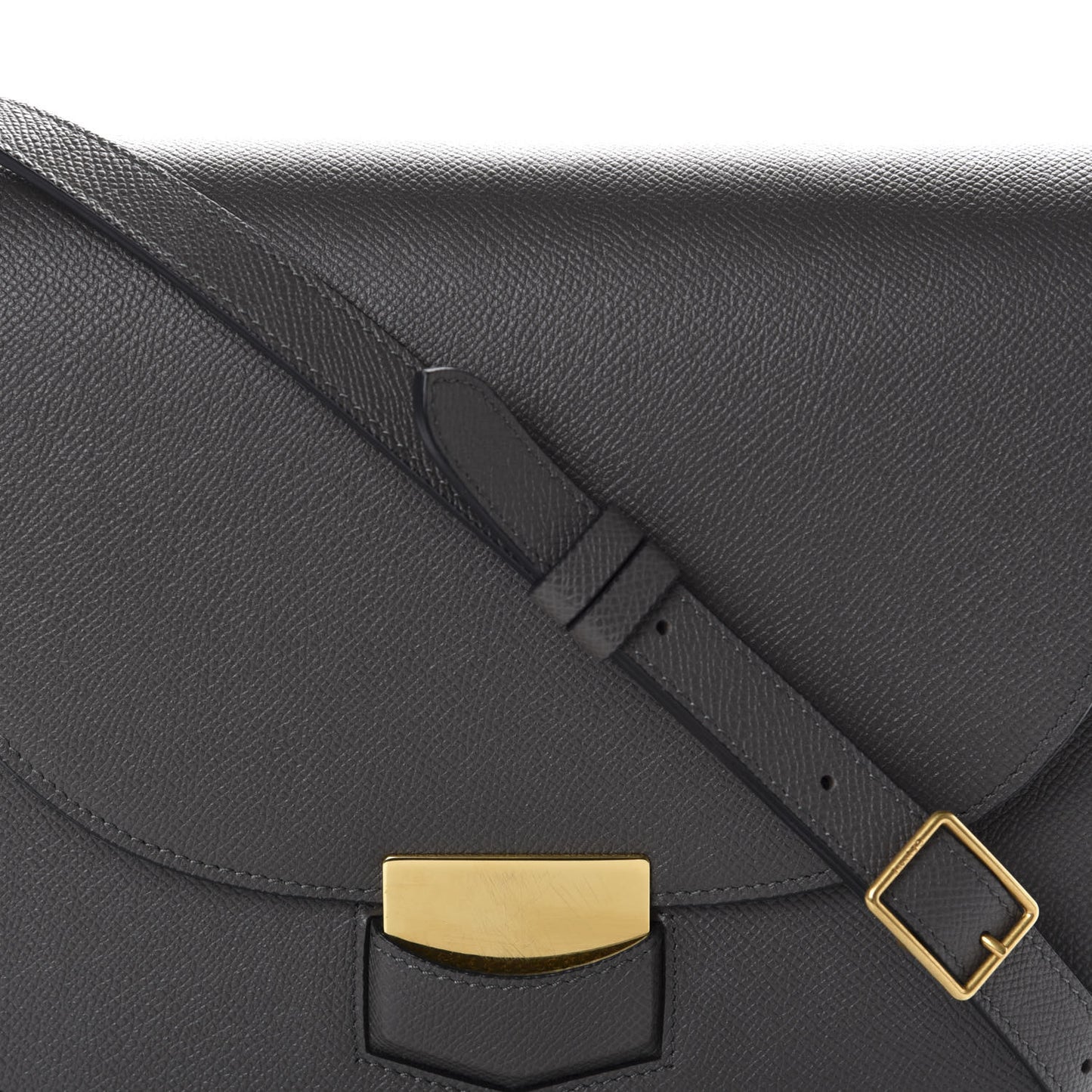 Grained Calfskin Compact Trotteur Grey
