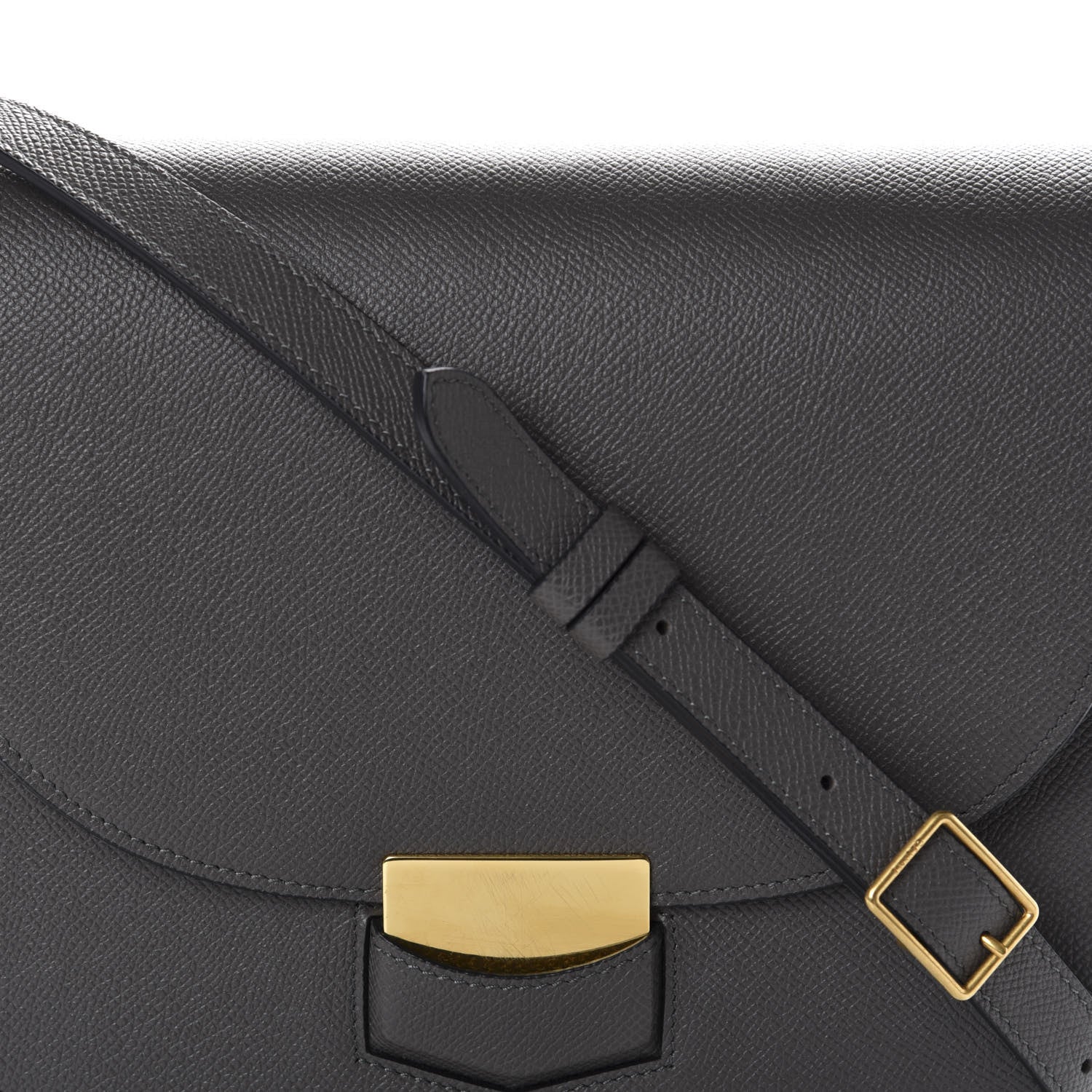 Celine Grained Calfskin Compact Trotteur Grey 11 of 11