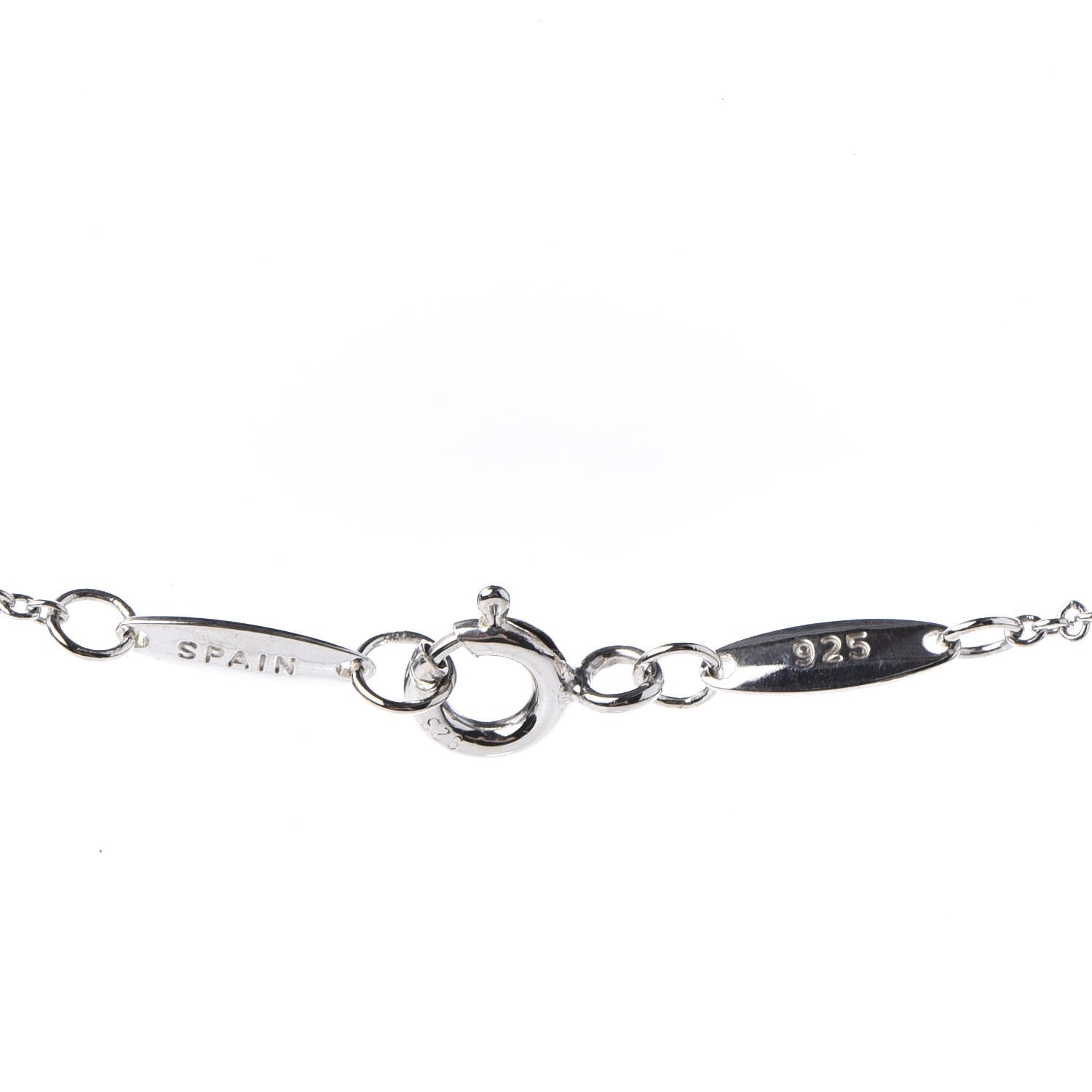 Tiffany Sterling Silver Diamond .03ct Elsa Peretti Diamonds by the Yard Pendant Necklace 5 of 7
