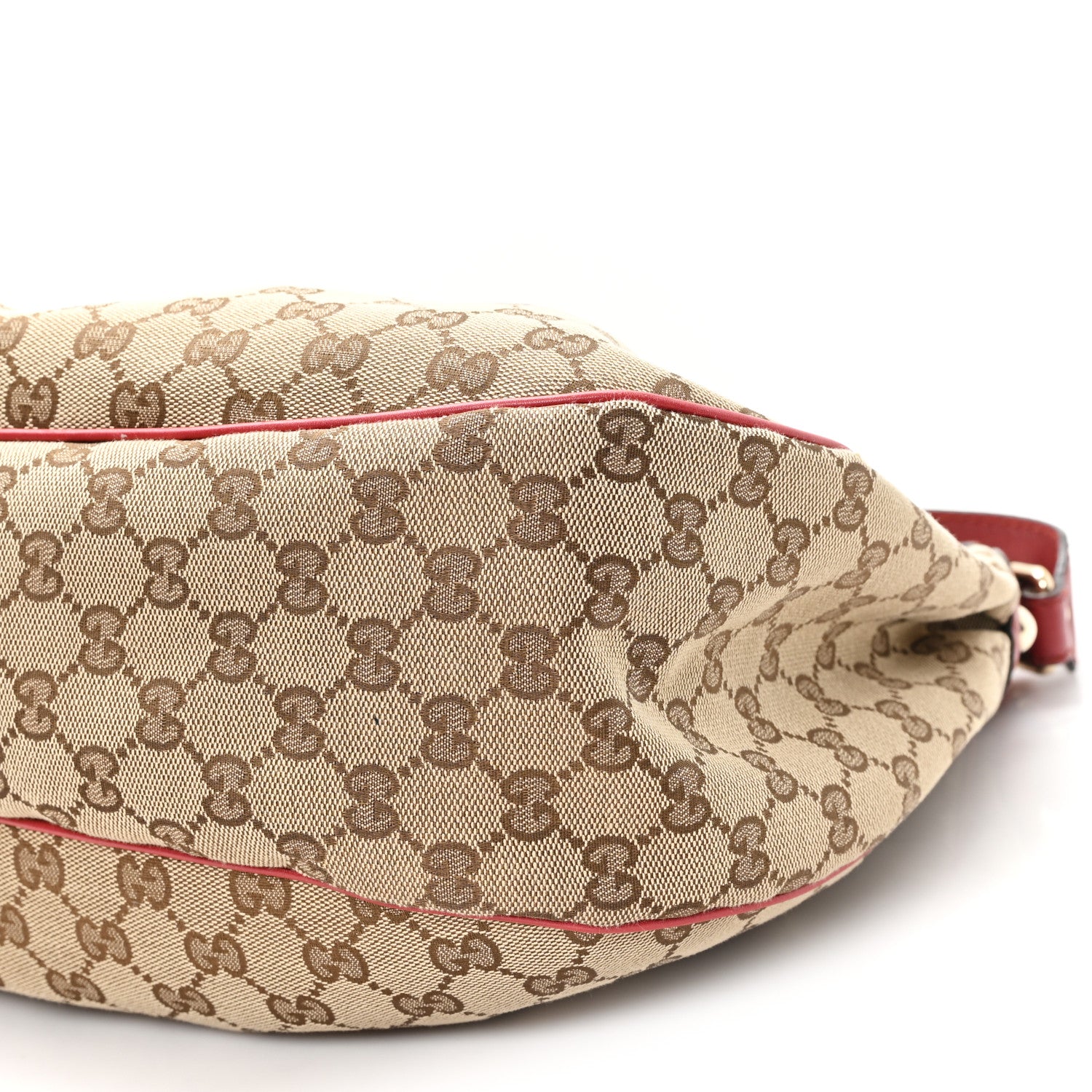 Gucci Monogram Medium Sukey Hobo Red 9 of 10