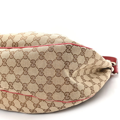 Gucci Monogram Medium Sukey Hobo Red 9 of 10