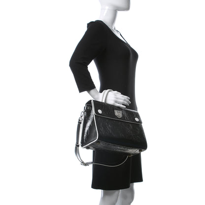 Christian Dior Crinkled Calfskin Medium Diorever Flap Black 3 of 11