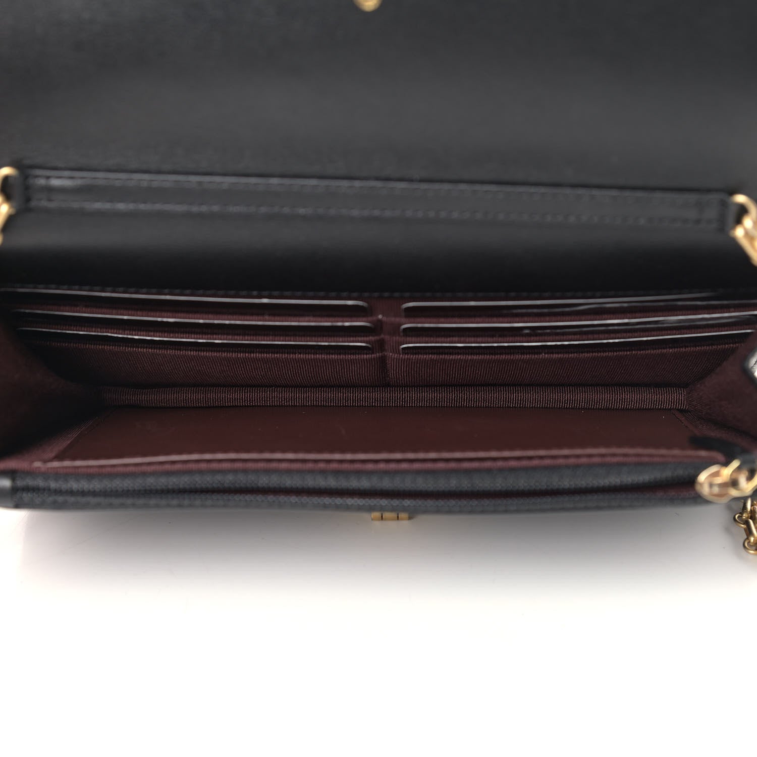 Chanel Aged Calfskin Quilted Reissue Wallet On Chain WOC Black 5 of 11