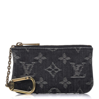 Louis Vuitton Denim Neo Key Pouch Black 1 of 8