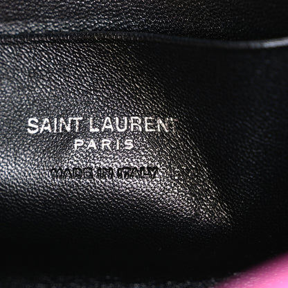 Saint Laurent Grain De Poudre Matelasse Monogram Mini Lou Camera Bag Fuxia Electrique 6 of 10
