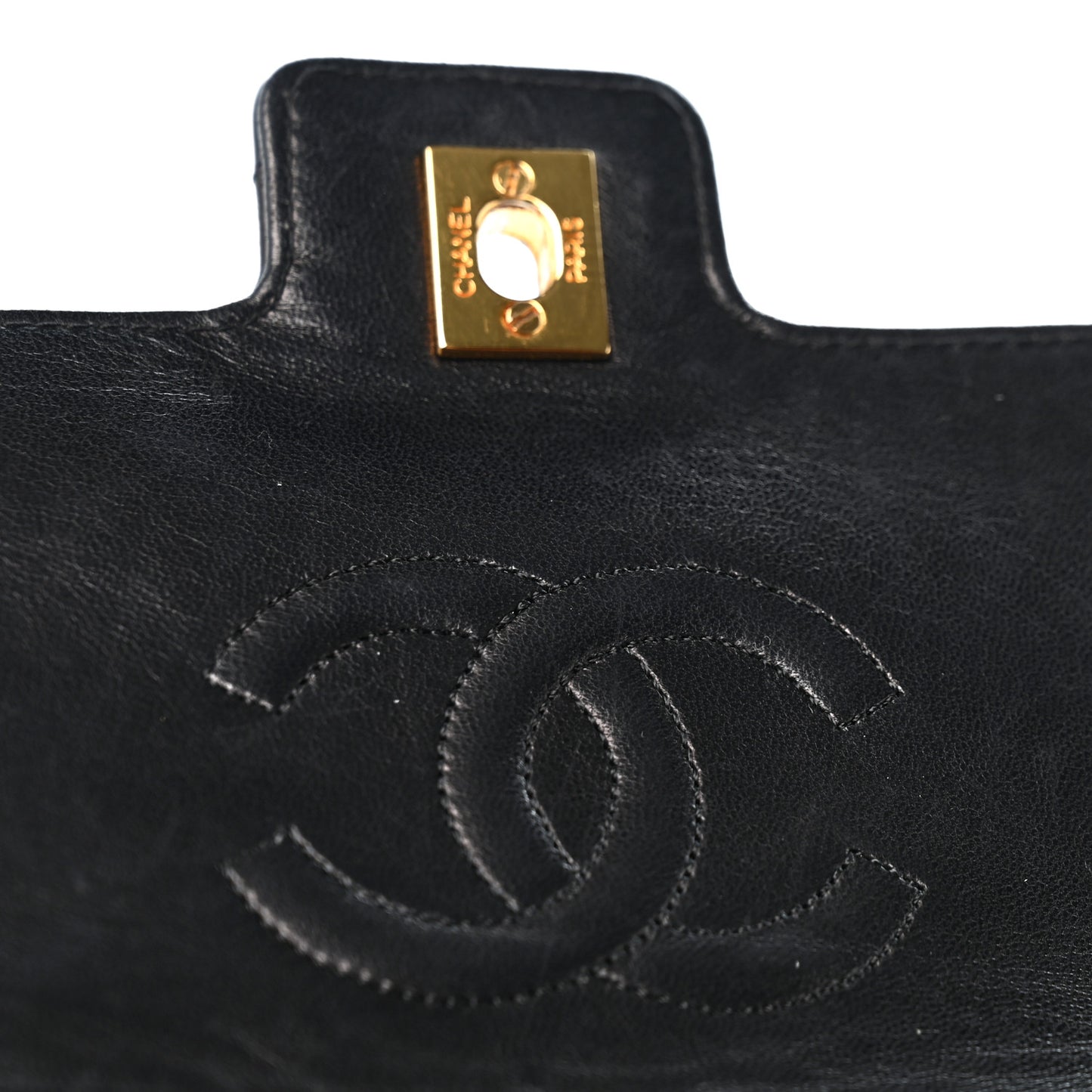 Lambskin Quilted Mini Kelly Flap Bag Black