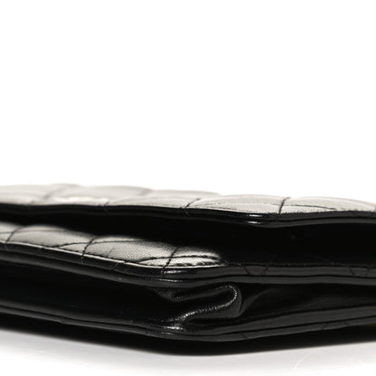 Chanel Lambskin Quilted Wallet On Chain WOC Black 10 of 11