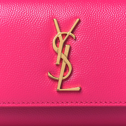 Saint Laurent Grain De Poudre Monogram Kate Belt Bag Fuchsia 8 of 10