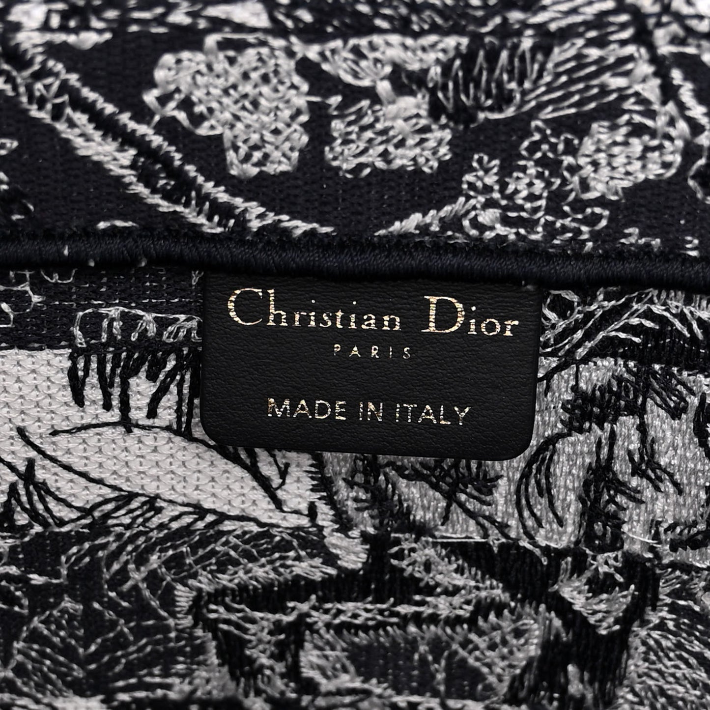 Canvas Embroidered Large Dioriviera Reverse Striped Toile De Jouy Book Tote Blue White