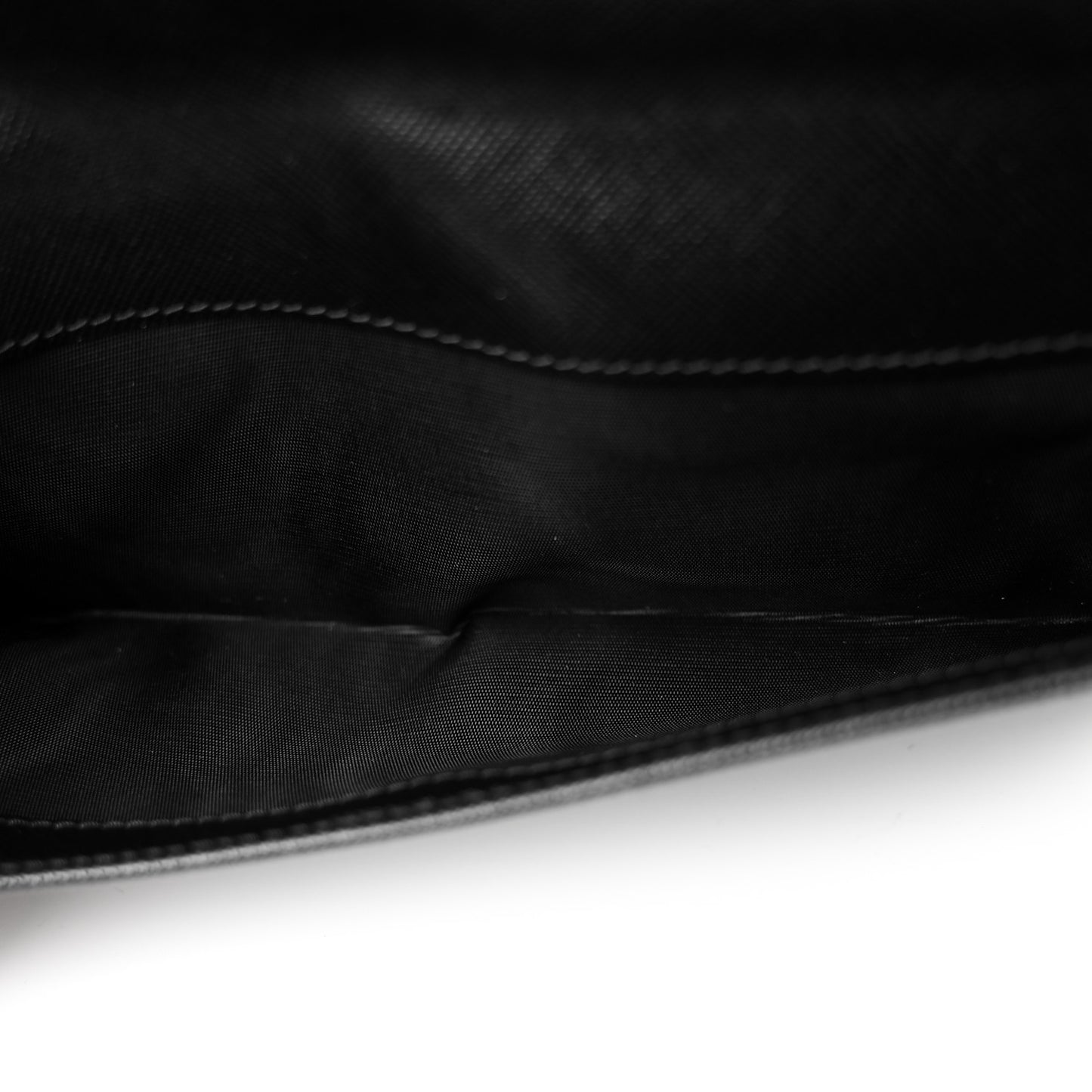 Saffiano Metal Large Flap Wallet Black