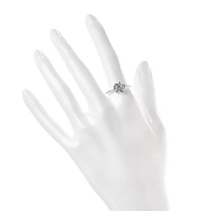 Cartier 18K White Gold Diamond Caresse D'Orchidees Par Cartier Ring 54 7 2 of 5