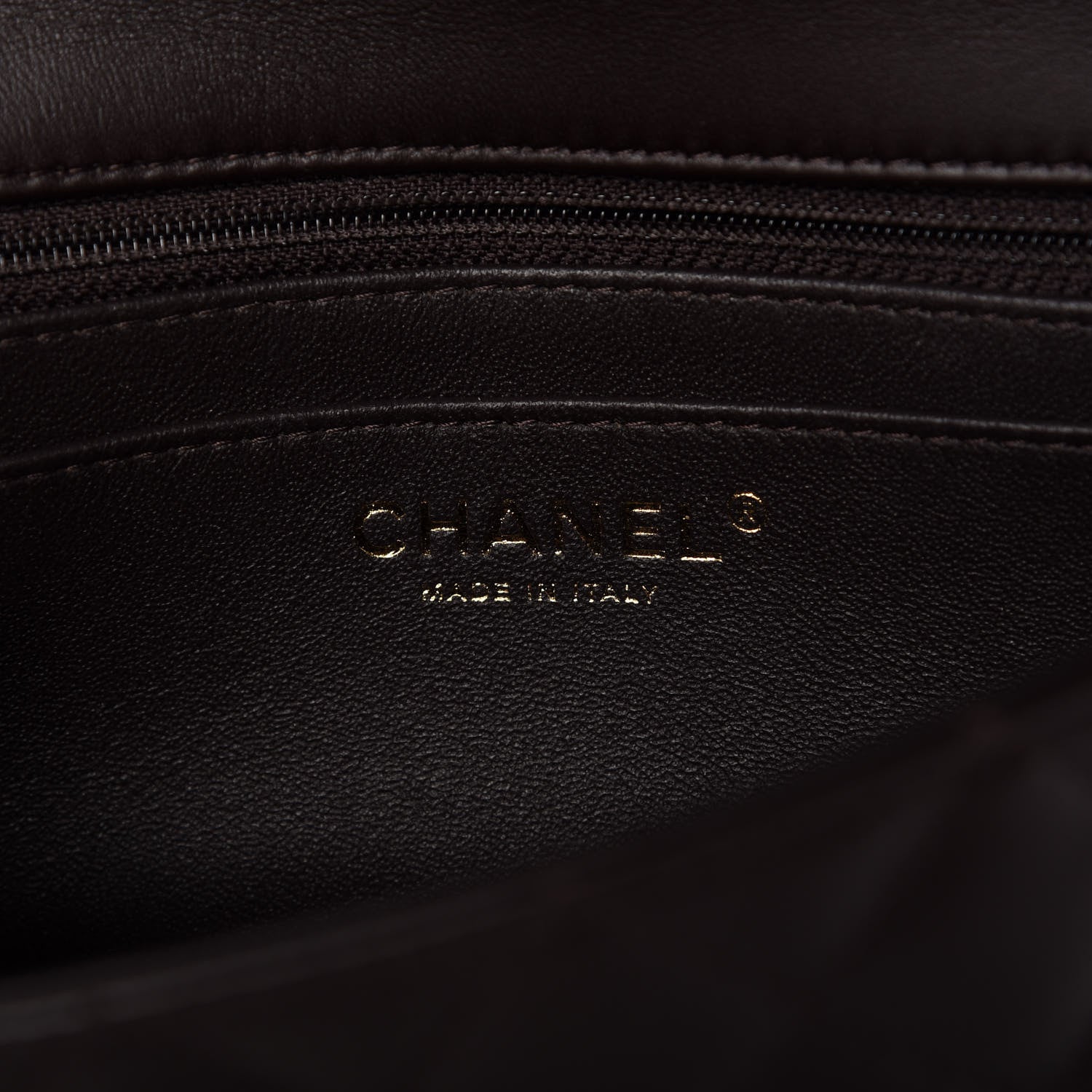 Chanel Lambskin Quilted Mini Rectangular Flap Dark Brown 8 of 11