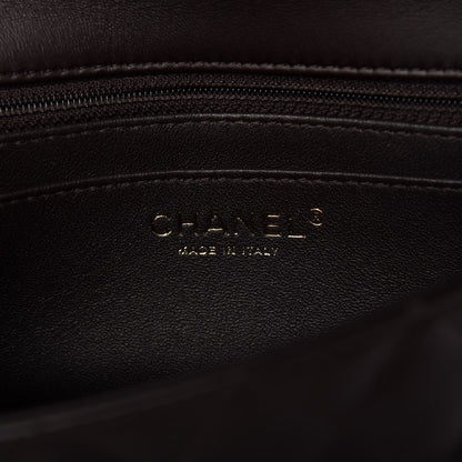 Chanel Lambskin Quilted Mini Rectangular Flap Dark Brown 8 of 11