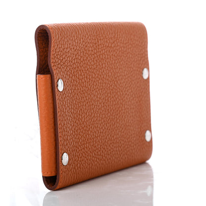 Hermes Taurillon Clemence Mises et Relances Playing Cards Holder Potiron 3 of 7