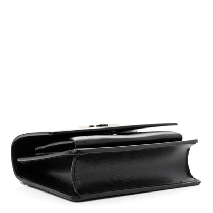 Saint Laurent Calfskin Monogram Sunset Chain Wallet Black 4 of 10