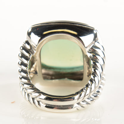 David Yurman Sterling Silver Chalcedony 16mm Albion Ring 52 6 3 of 5