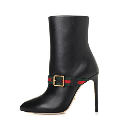 Gucci Nappa Sylvie Ankle Boots 35.5 Black 1 of 4