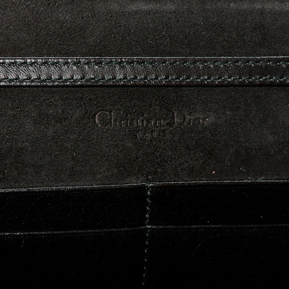 Christian Dior Grained Calfskin Diorama Wallet on Chain Pouch Black 6 of 10